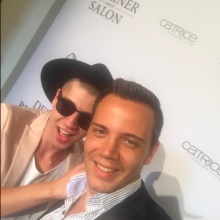Fashion Influencer und Blogger Maximilian Seitz und Wolf-Thomas Karl auf dem Red Carpet des Berliner Mode Salons
